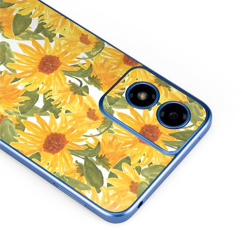 Bouffants and Broken Hearts Sunflowers Moto G Play 4G (2024) Skin