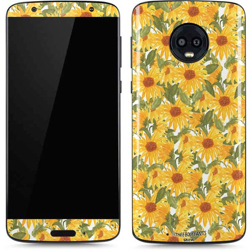 Bouffants and Broken Hearts Sunflowers Moto G6 Skin