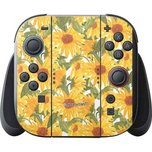 Bouffants and Broken Hearts Sunflowers Nintendo Switch 2 (2025) with Joy-Con Skin