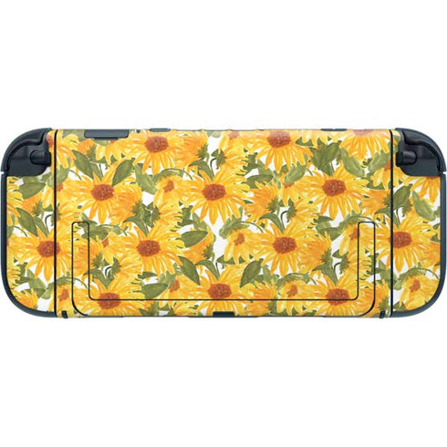 Bouffants and Broken Hearts Sunflowers Nintendo Switch 2 (2025) with Joy-Con Skin