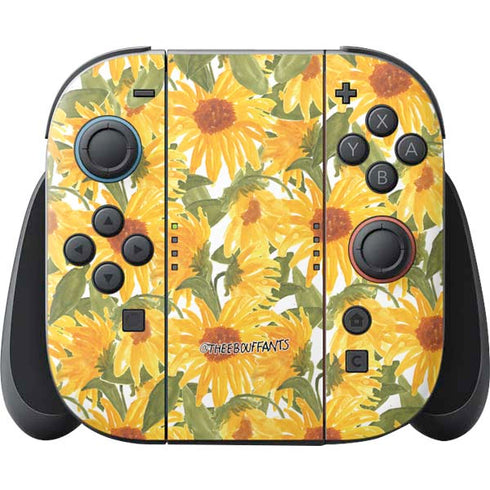 Bouffants and Broken Hearts Sunflowers Nintendo Switch 2 (2025) Joy-Con Controller Skin