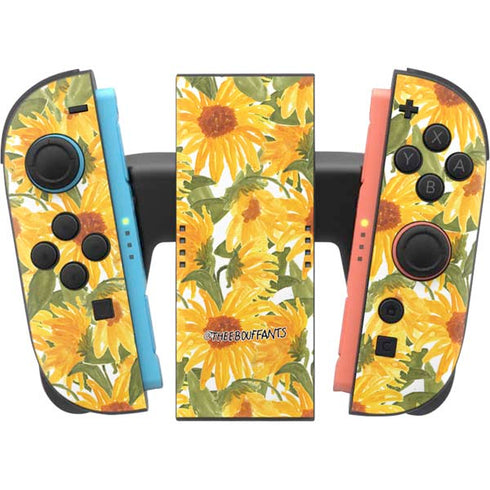 Bouffants and Broken Hearts Sunflowers Nintendo Switch 2 (2025) Joy-Con Controller Skin
