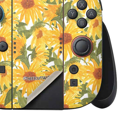 Bouffants and Broken Hearts Sunflowers Nintendo Switch 2 (2025) Joy-Con Controller Skin