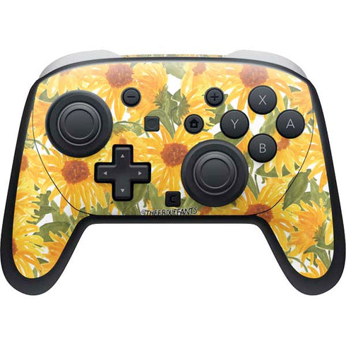 Bouffants and Broken Hearts Sunflowers Nintendo Switch 2 (2025) Pro Controller Skin