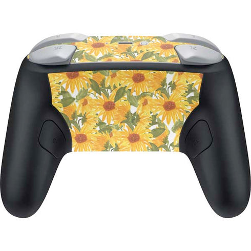 Bouffants and Broken Hearts Sunflowers Nintendo Switch 2 (2025) Pro Controller Skin
