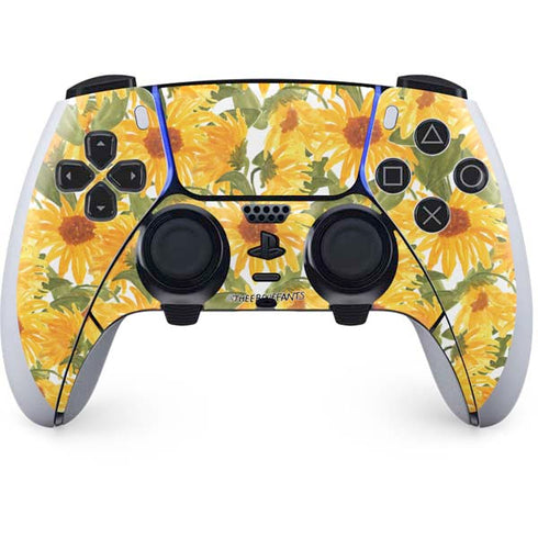 Bouffants and Broken Hearts Sunflowers PS5 DualSense Edge Pro Controller Skin