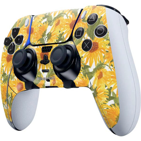 Bouffants and Broken Hearts Sunflowers PS5 DualSense Edge Pro Controller Skin