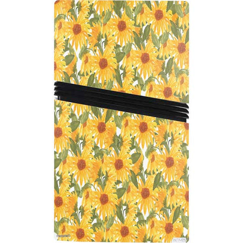 Bouffants and Broken Hearts Sunflowers PS5 Pro Console Skin