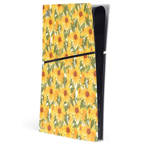 Bouffants and Broken Hearts Sunflowers PlayStation PS5 Skins