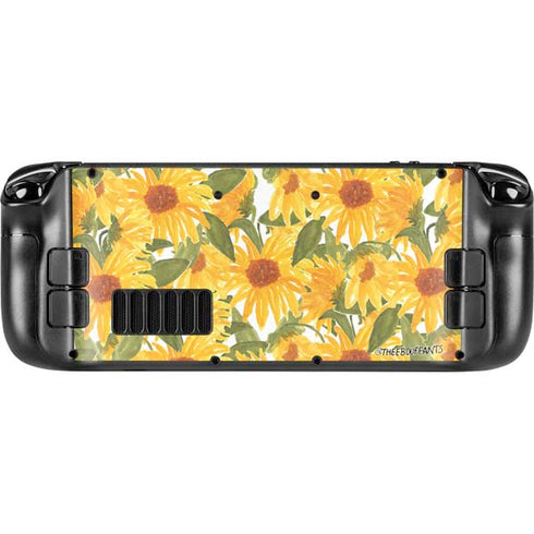 Bouffants and Broken Hearts Sunflowers Steam Deck Handheld Gaming Computer OLED Skin