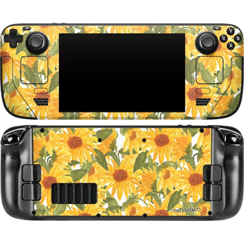 Bouffants and Broken Hearts Sunflowers Steam Deck Handheld Gaming Computer Skin