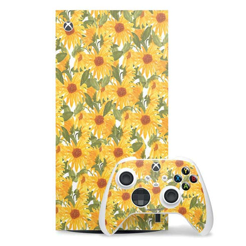 Bouffants and Broken Hearts Sunflowers Xbox Series X Skins