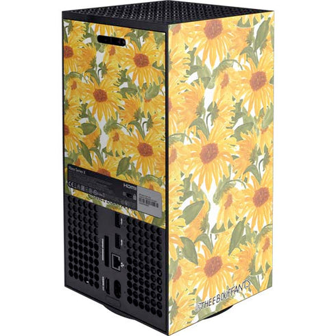 Bouffants and Broken Hearts Sunflowers XBox Series X Digital Edition Console Skin