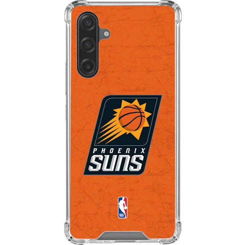 NBA Phoenix Suns Distressed Galaxy A17 Clear Case