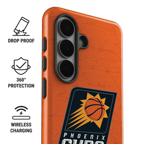 NBA Phoenix Suns Distressed Galaxy S26 Plus Impact Case