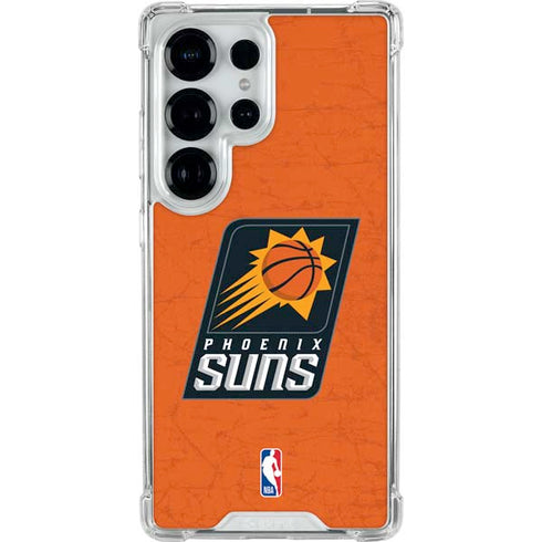 NBA Phoenix Suns Distressed Galaxy S26 Ultra Clear Case