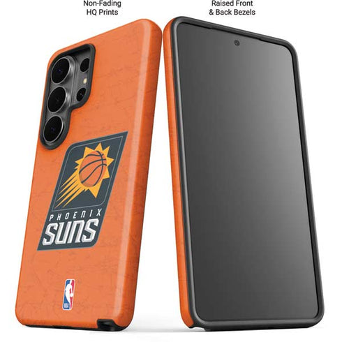 NBA Phoenix Suns Distressed Galaxy S26 Ultra Impact Case