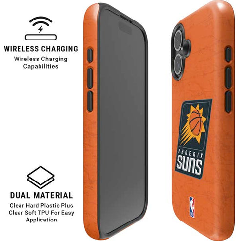 NBA Phoenix Suns Distressed iPhone 16 Magsafe Impact Case