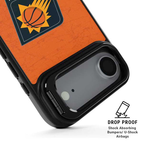 NBA Phoenix Suns Distressed iPhone 17 Air Kickstand Case