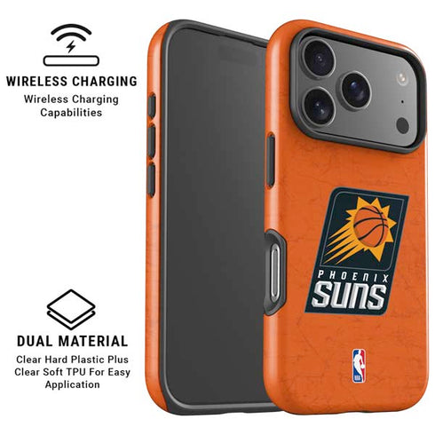 NBA Phoenix Suns Distressed iPhone 17 Pro Max Magsafe Impact Case