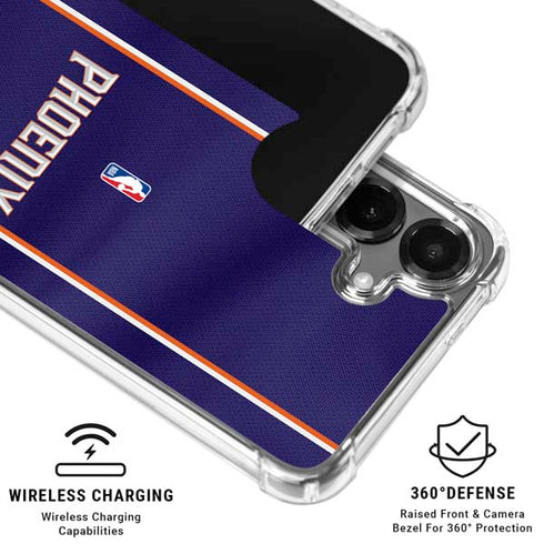NBA Phoenix Suns Jersey Galaxy S26 Clear Case