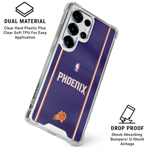 NBA Phoenix Suns Jersey Galaxy S26 Ultra Clear Case