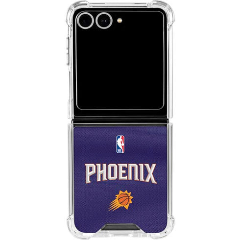 NBA Phoenix Suns Jersey Galaxy Z Flip7 Clear Case