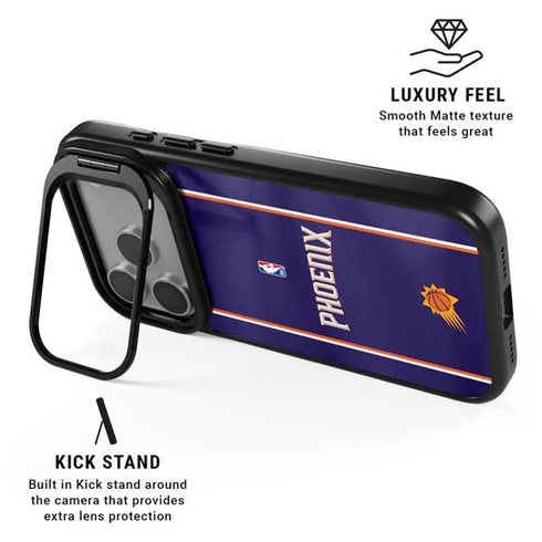 NBA Phoenix Suns Jersey iPhone 17 Pro Max Kickstand Case