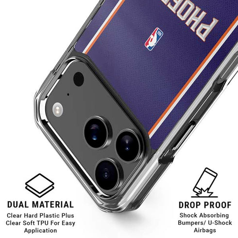 NBA Phoenix Suns Jersey iPhone 18 Pro Clear Case