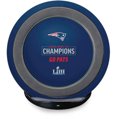 NFL Super Bowl LIII Champions Go Pats Fast Charge Wireless Charging Stand Skin