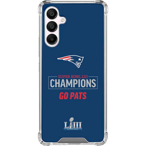 NFL Super Bowl LIII Champions Go Pats Galaxy A16 5G Clear Case