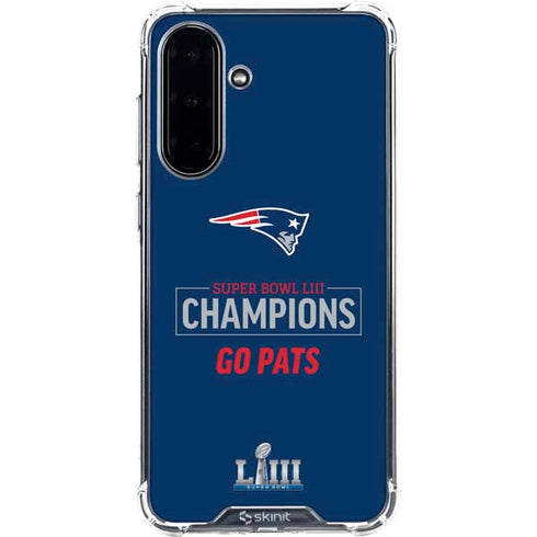 NFL Super Bowl LIII Champions Go Pats Galaxy A36 5G Clear Case