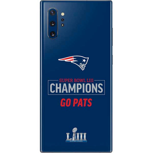 NFL Super Bowl LIII Champions Go Pats Galaxy Note 10 Plus Skin