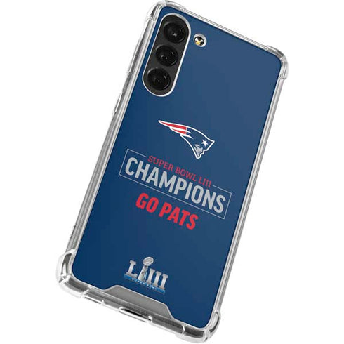 NFL Super Bowl LIII Champions Go Pats Galaxy S24 FE Clear Case