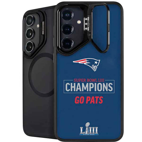 NFL Super Bowl LIII Champions Go Pats Galaxy S25 Plus Kickstand Case