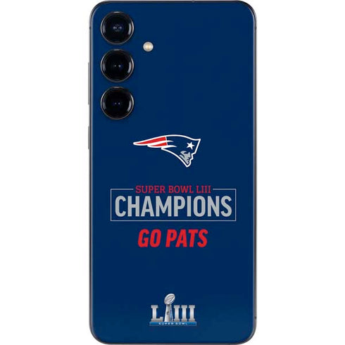 NFL Super Bowl LIII Champions Go Pats Galaxy S25 Plus Skin