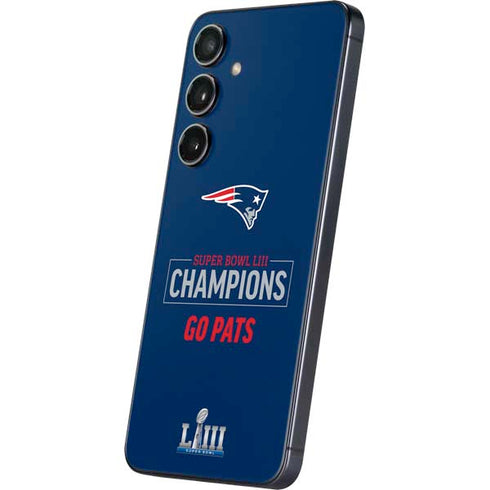 NFL Super Bowl LIII Champions Go Pats Galaxy S25 Plus Skin