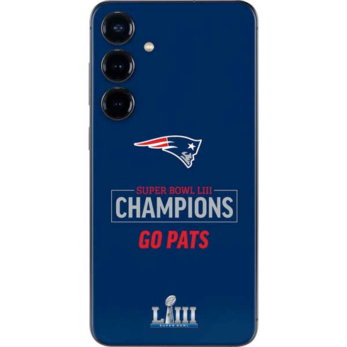 NFL Super Bowl LIII Champions Go Pats Galaxy S25 Skin
