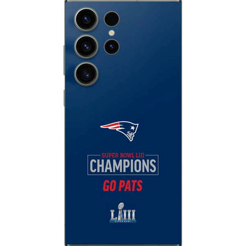 NFL Super Bowl LIII Champions Go Pats Galaxy S25 Ultra Skin