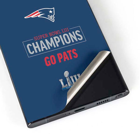 NFL Super Bowl LIII Champions Go Pats Galaxy S24 Ultra Skin
