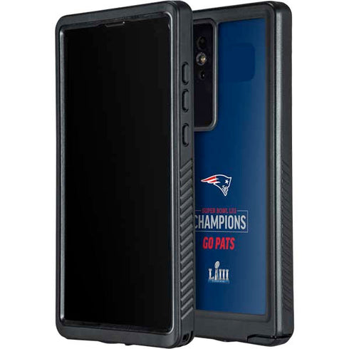 NFL Super Bowl LIII Champions Go Pats Galaxy S24 Ultra Waterproof Case