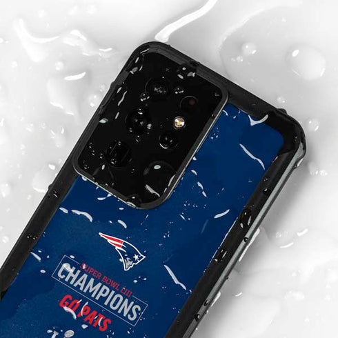 NFL Super Bowl LIII Champions Go Pats Galaxy S24 Ultra Waterproof Case