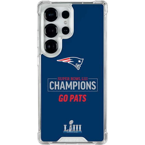 NFL Super Bowl LIII Champions Go Pats Galaxy S25 Ultra Clear Case
