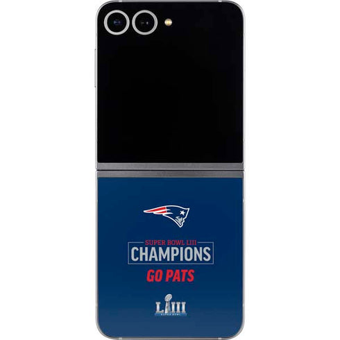 NFL Super Bowl LIII Champions Go Pats Galaxy Z Flip6 Skin