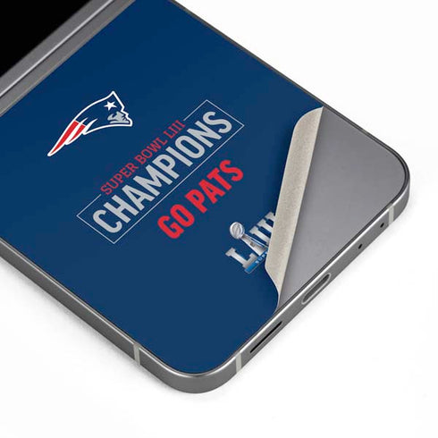 NFL Super Bowl LIII Champions Go Pats Galaxy Z Flip6 Skin