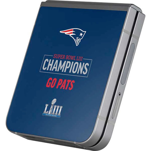 NFL Super Bowl LIII Champions Go Pats Galaxy Z Flip6 Skin