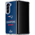 NFL Super Bowl LIII Champions Go Pats Galaxy Z Fold5 5G Clear Case