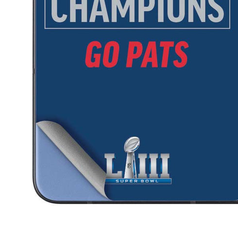 NFL Super Bowl LIII Champions Go Pats Galaxy Z Fold5 5G Skin