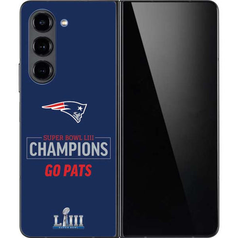 NFL Super Bowl LIII Champions Go Pats Galaxy Z Fold5 5G Skin