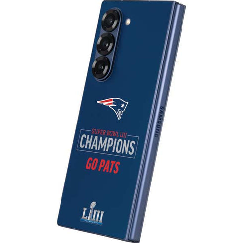 NFL Super Bowl LIII Champions Go Pats Galaxy Z Fold6 Skin